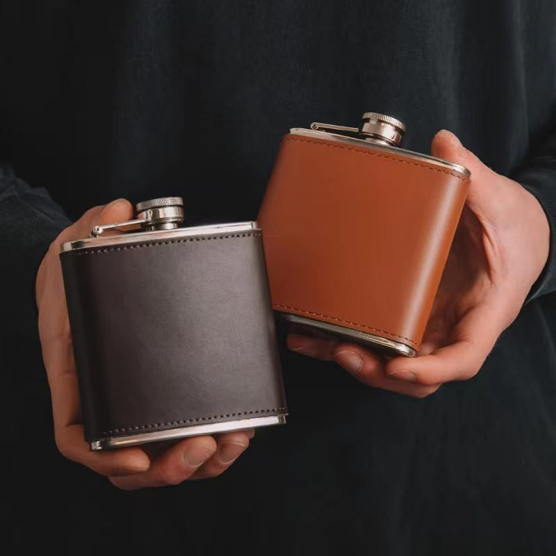LEATHER FLASK
