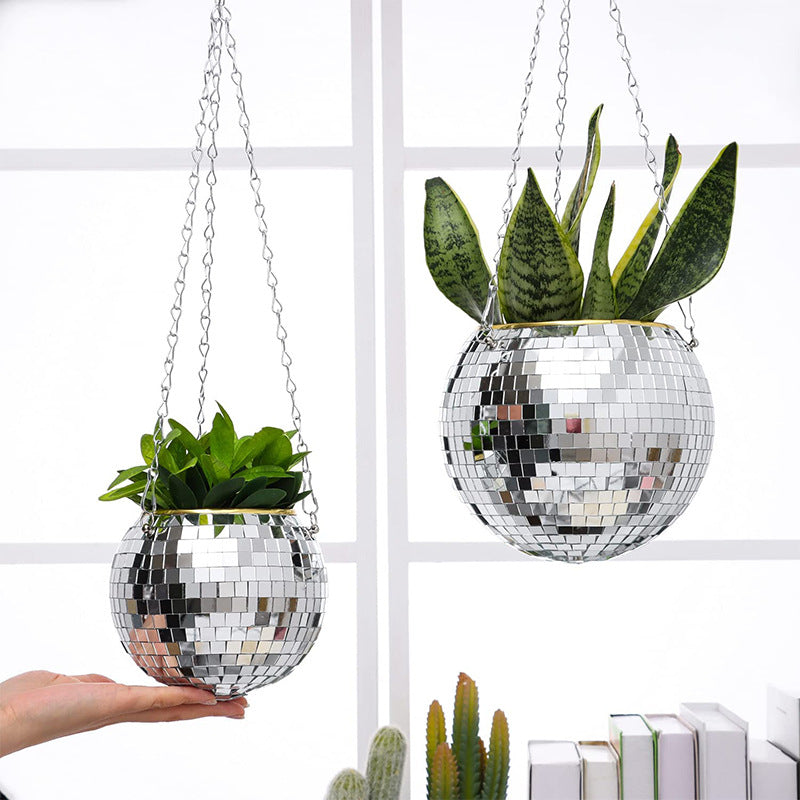 DISCO BALL PLANT HANGER