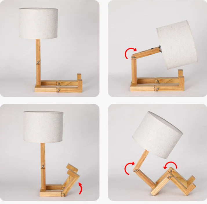 WOODEN STICKMAN LAMP