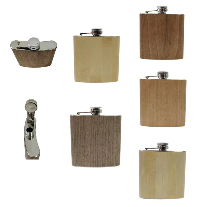 WOODEN FLASK