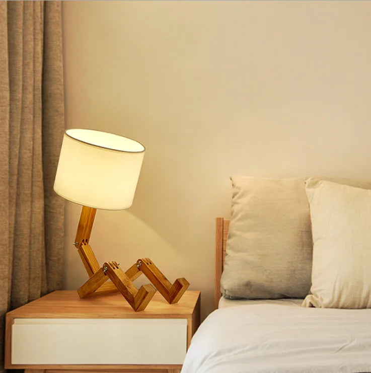 WOODEN STICKMAN LAMP