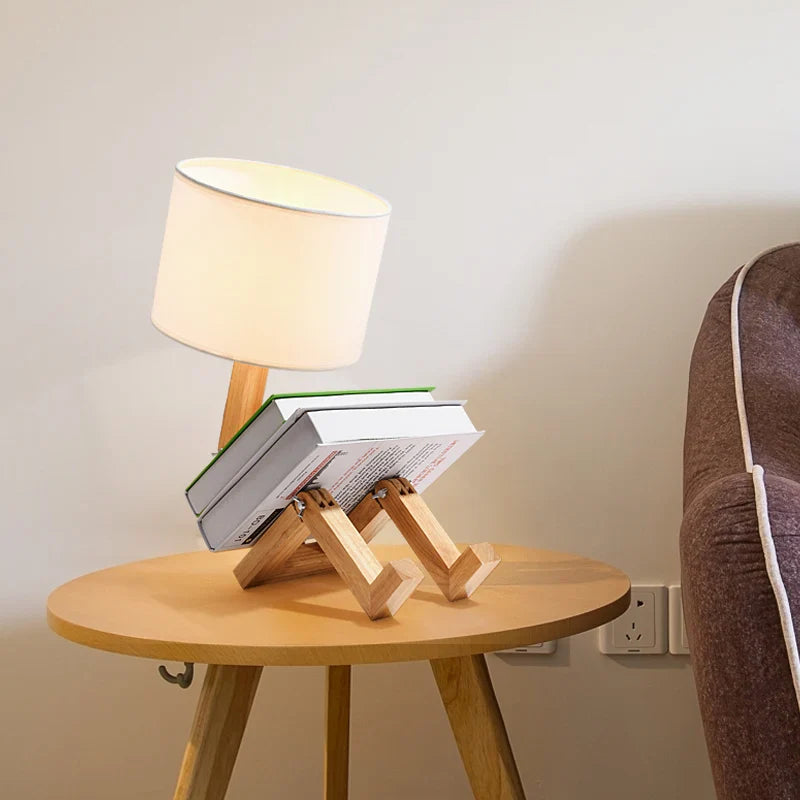 WOODEN STICKMAN LAMP