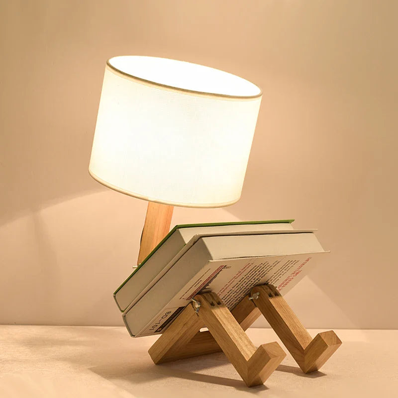 WOODEN STICKMAN LAMP