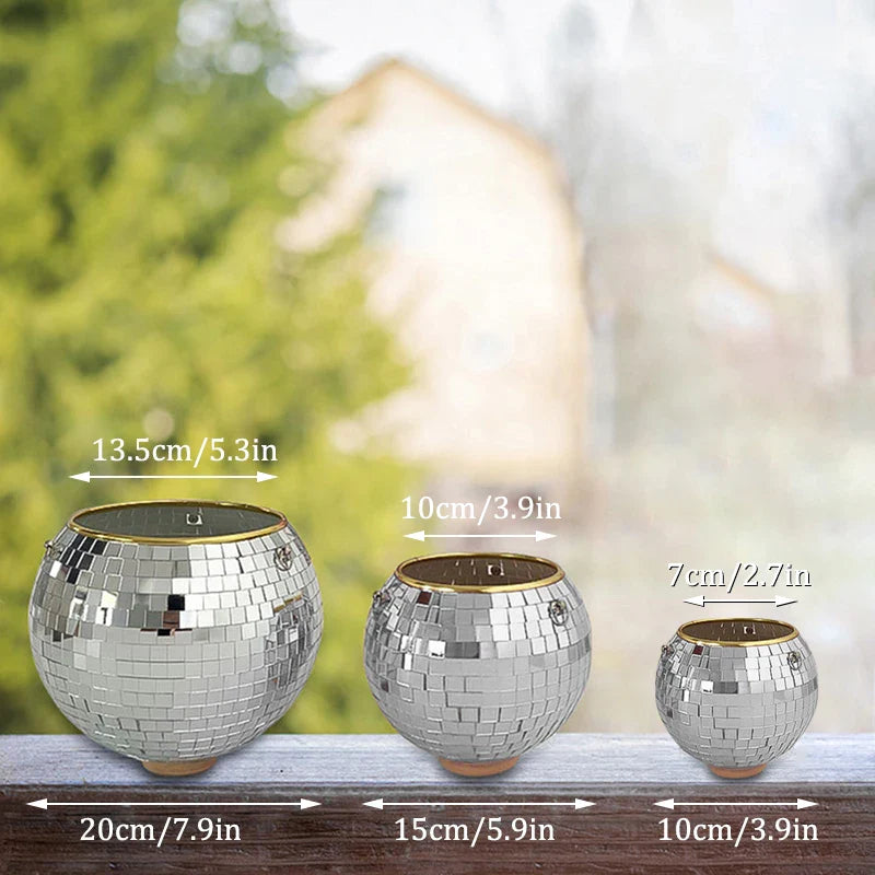 DISCO BALL PLANT HANGER