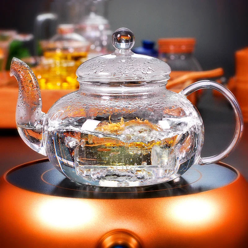 GLASS TEAPOT WITH REMOVABLE INFUSER