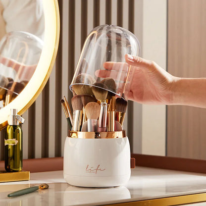 ROTATING MAKEUP BRUSH HOLDER