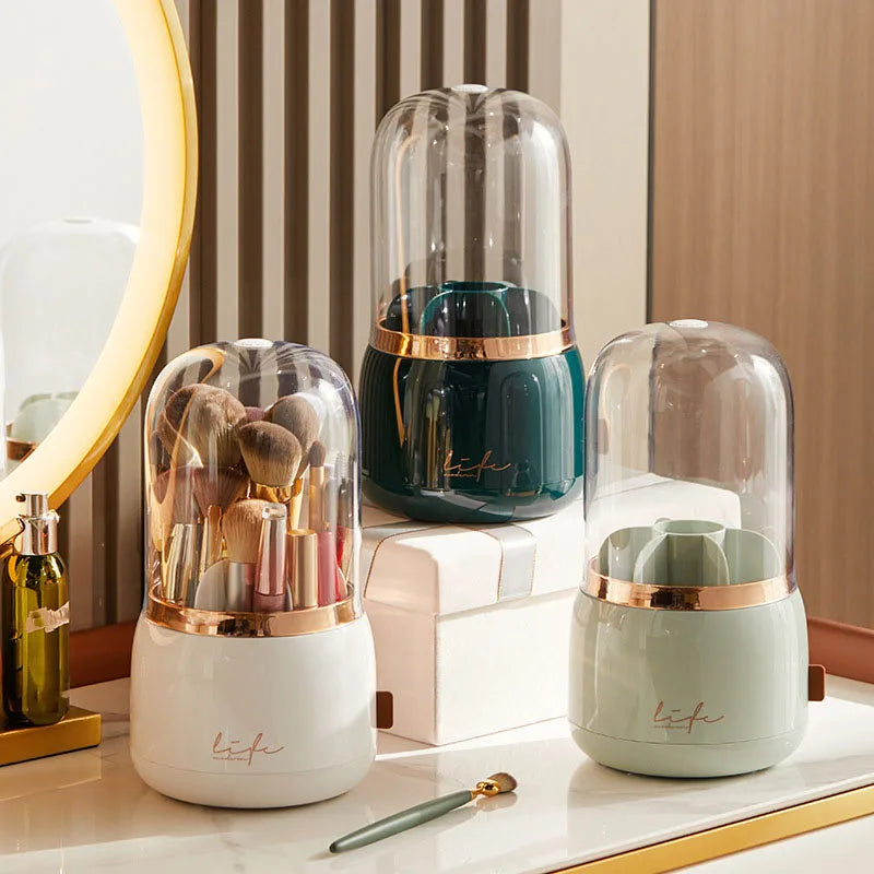 ROTATING MAKEUP BRUSH HOLDER