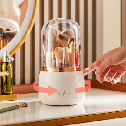 ROTATING MAKEUP BRUSH HOLDER
